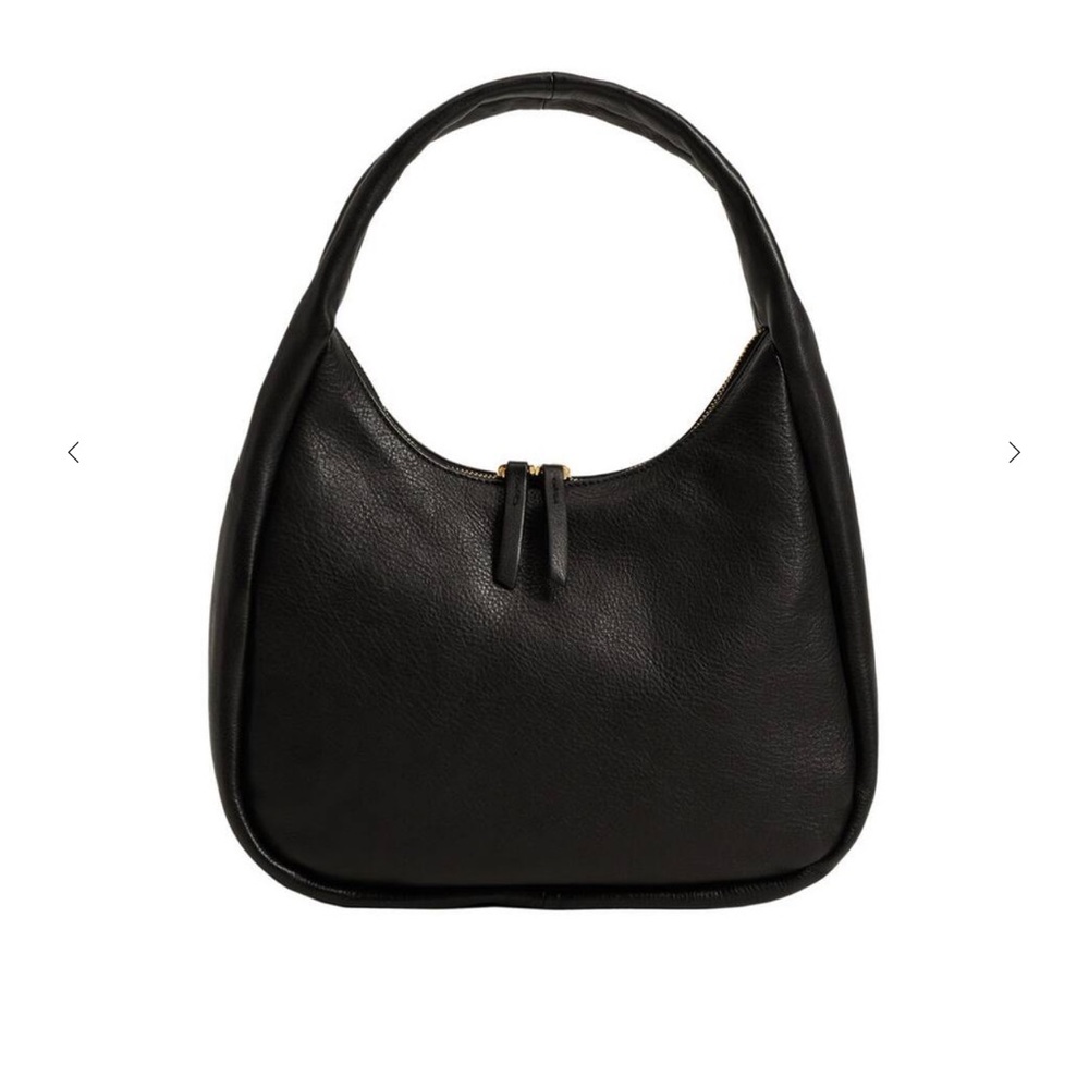 Leather Mango baguette bag